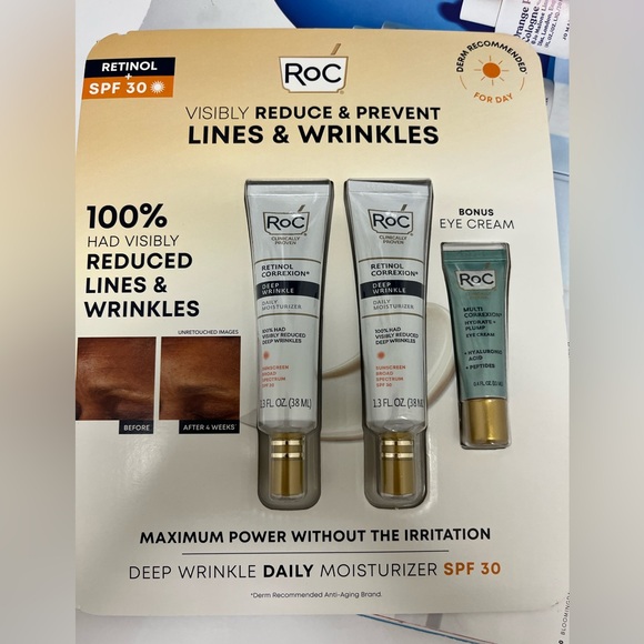 ROC‎ Day 100% HAD Moisturizers SPF 30 + eye cream sealed new - Picture 1 of 7